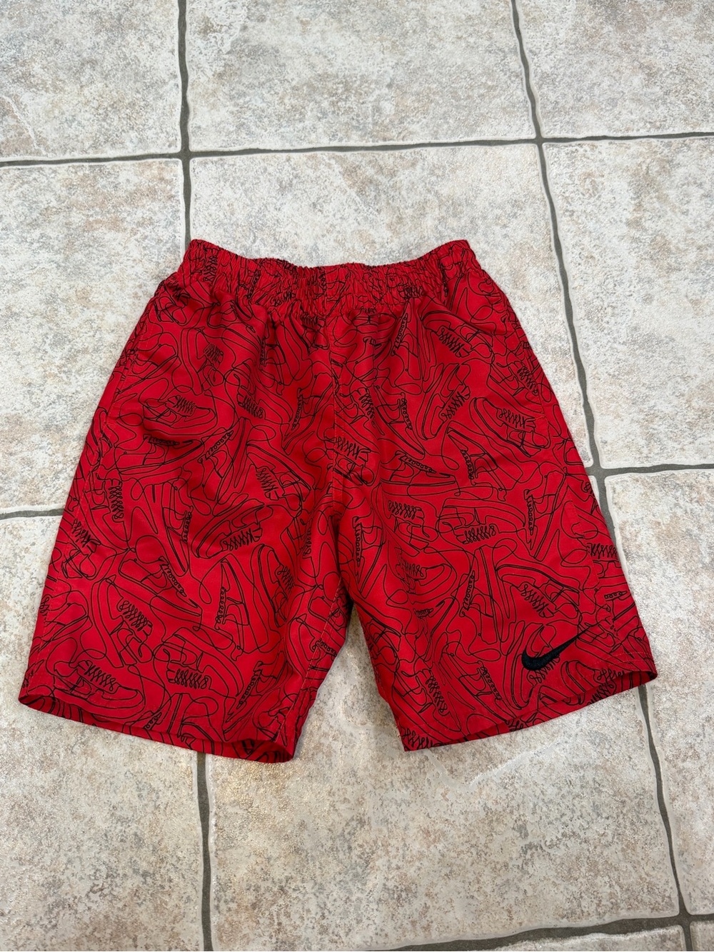 Boys Nike swim Sneakers 7โ Volley Swim Shorts Size medium